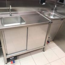 mesa fregadero acero inoxidable