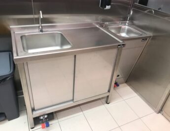 mesa fregadero acero inoxidable