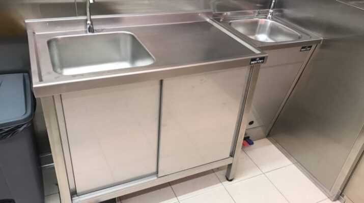mesa fregadero acero inoxidable