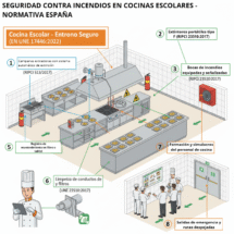 Normativa de seguridad en cocinas escolares: de la teoría a la práctica