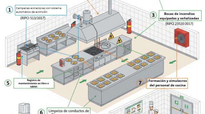 Normativa de seguridad en cocinas escolares: de la teoría a la práctica
