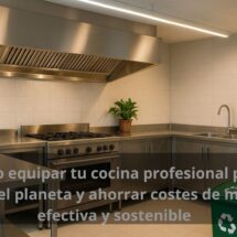 Cómo equipar tu cocina profesional para cuidar el planeta y ahorrar costes de manera efectiva y sostenible