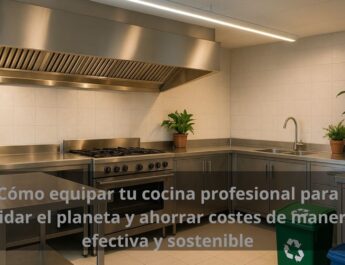 Cómo equipar tu cocina profesional para cuidar el planeta y ahorrar costes de manera efectiva y sostenible