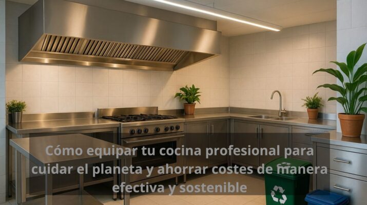 Cómo equipar tu cocina profesional para cuidar el planeta y ahorrar costes de manera efectiva y sostenible