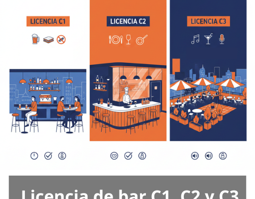 Licencia de bar C1, C2 y C3. Guía esencial para comprender y gestionar cada tipo de licencia.