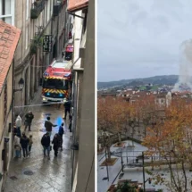 Tarde de humo y sirenas en el Casco Vello por el incendio de un restaurante. Incidente urbano que reactiva la preocupación por la seguridad en espacios gastronómicos.