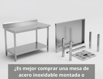 Guía profesional para elegir la mesa de acero inoxidable ideal en hostelería.