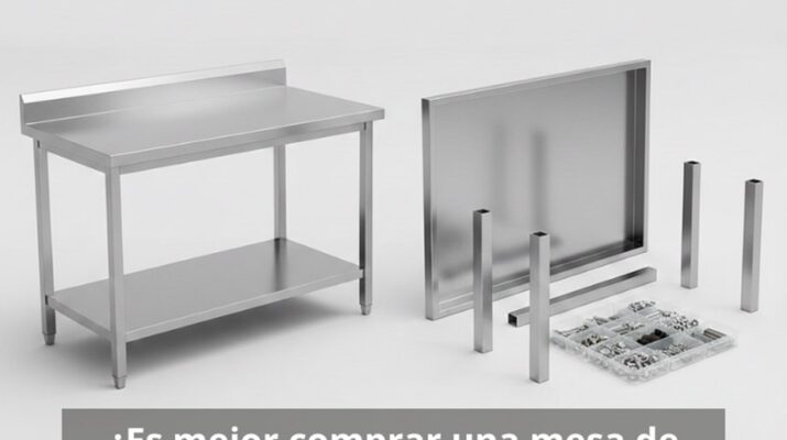 Guía profesional para elegir la mesa de acero inoxidable ideal en hostelería.