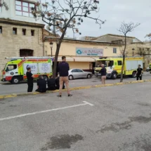 Incendio de un bar en el Puerto Santa María. Incidente en la Avenida de la Bajamar: actuación inmediata y control del fuego.