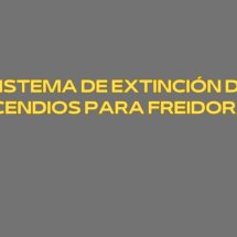 Sistema de extinción de incendios para freidoras