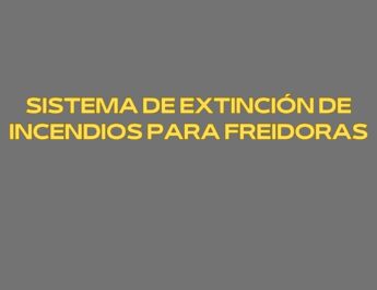 Sistema de extinción de incendios para freidoras