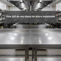 Vida útil de una mesa de acero inoxidable. Durabilidad profesional como base del equipamiento moderno.