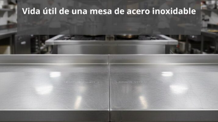 Vida útil de una mesa de acero inoxidable. Durabilidad profesional como base del equipamiento moderno.