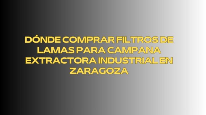 Dónde comprar filtros de lamas para campana extractora industrial en Zaragoza. La solución profesional para cocinas industriales exigentes.