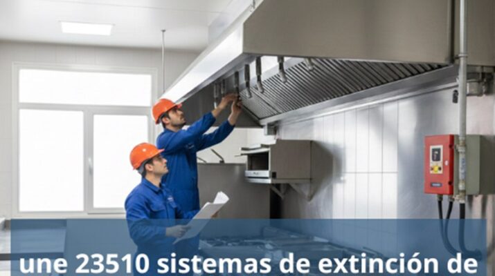 UNE 23510 sistemas de extinción de incendios en cocinas comerciales. Marco normativo y exigencias técnicas