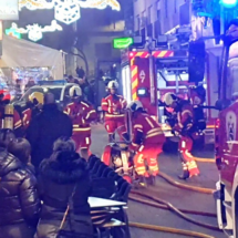 Incendio en el restaurante Princesa Maya de Albacete. Un incendio que sacudió el centro de la ciudad y activó un amplio operativo.