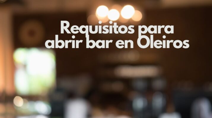 Requisitos para abrir bar en Oleiros