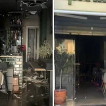 Un bar de Granada devastado por el fuego renacerá con más fuerza. Impacto del incendio que arrasó un bar en la plaza Campo Verde.
