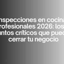 Inspecciones en cocinas profesionales 2026: los 17 puntos críticos que pueden cerrar tu negocio