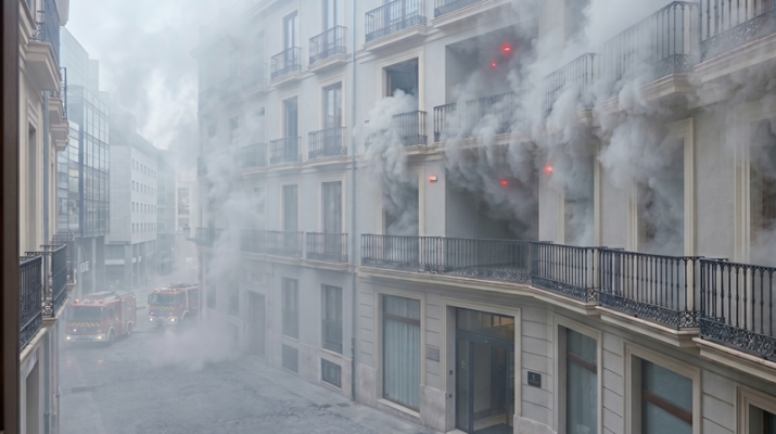 Incendio en un hotel y bar de Málaga obliga al desalojo de más de cien personas durante la madrugada. La rápida propagación