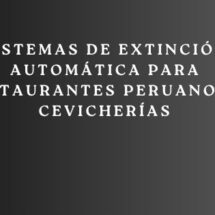 Sistemas de extinción automática para restaurantes peruanos y cevicherías. Protección profesional contra incendios