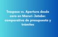 Traspaso vs. Apertura desde cero en Maruri-Jatabe: comparativa de presupuesto y trámites