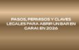 Pasos, permisos y claves legales para abrir un bar en Garai: en 2026