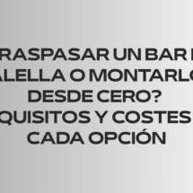 ¿Traspasar un bar en Alella o montarlo desde cero? Requisitos y costes de cada opción