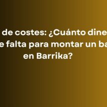 Guía de costes: ¿Cuánto dinero hace falta para montar un bar en Barrika?
