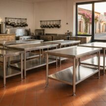 Dónde encontrar mesas de acero inoxidable para hostelería en Vallromanes